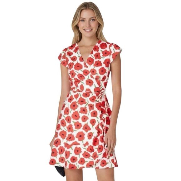 Slate & Willow Floral Wrap Dress - Picture 1 of 7